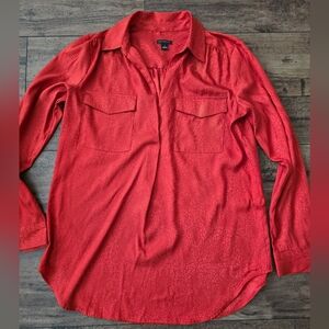 Ann Taylor Scarlet‎ Button-Down Blouse